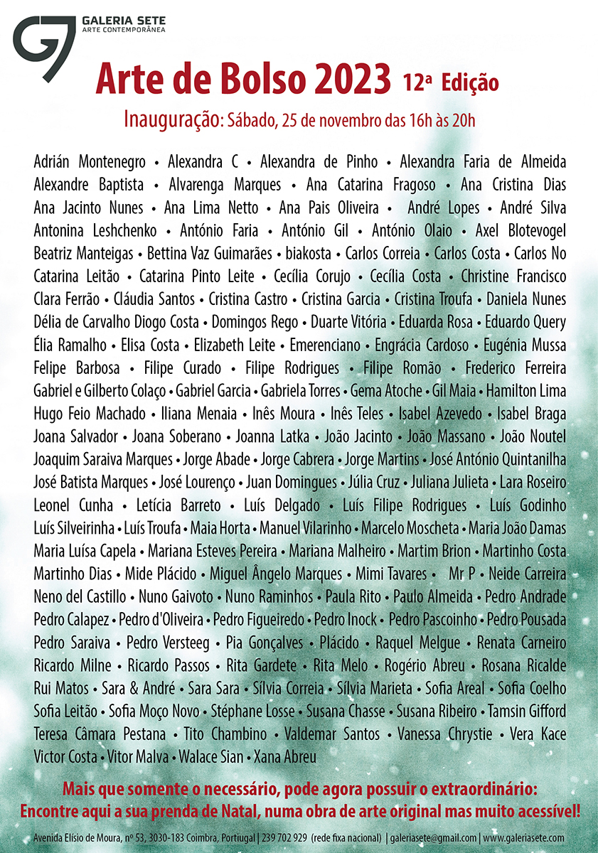convite Arte de Bolso 2023